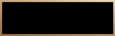 Black Brass w Gold Border Name Plate, 2.75" x 0.875" No Holes