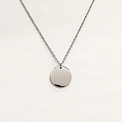 Stainless Steel Circle Necklace