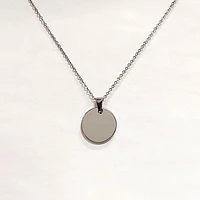 Stainless Steel Circle Necklace - Medium