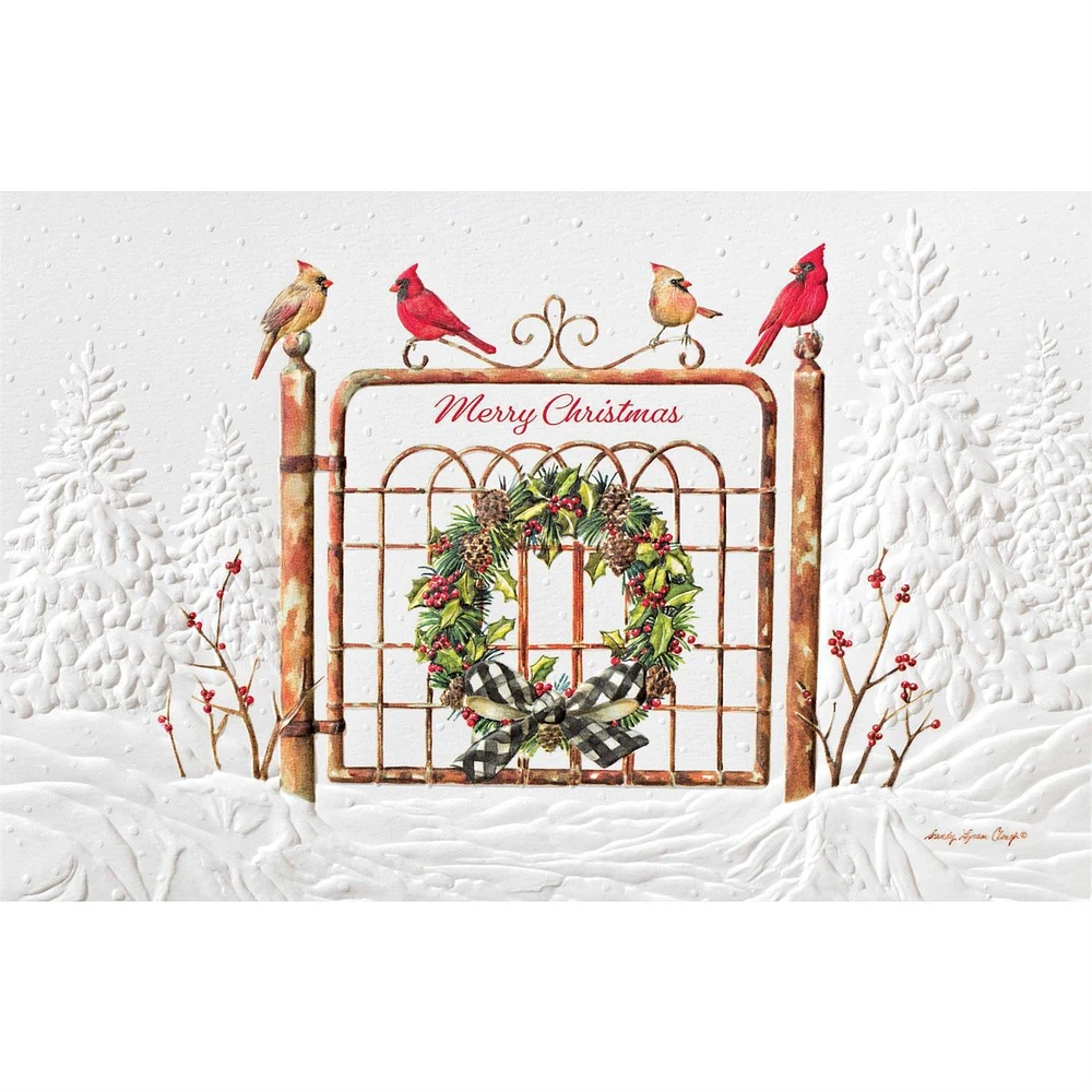Christmas Gate Greeting Card