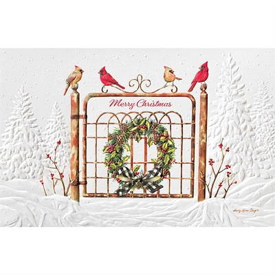Christmas Gate Greeting Card
