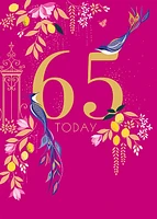 65 today – Bird Greeting Card