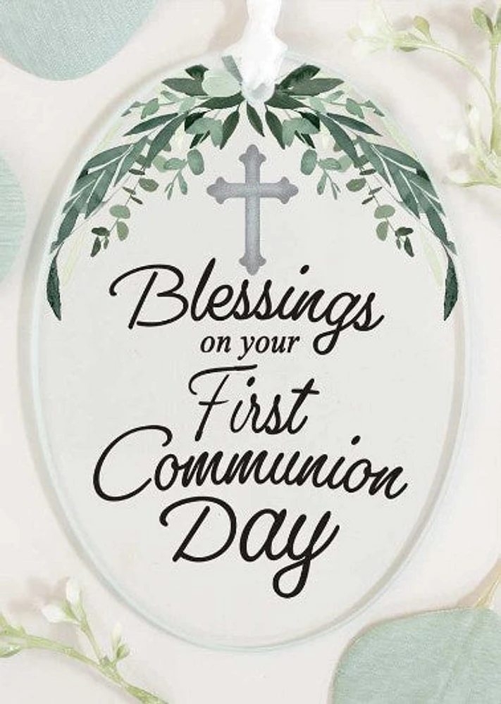 Oval First Communion Ornament
