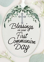 Oval First Communion Ornament