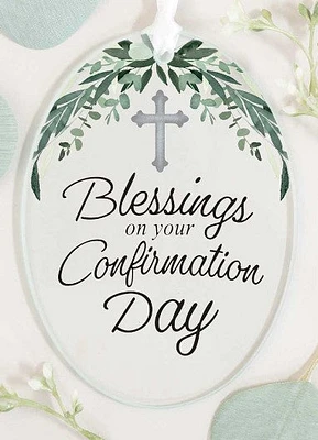 Oval Confirmation Ornament