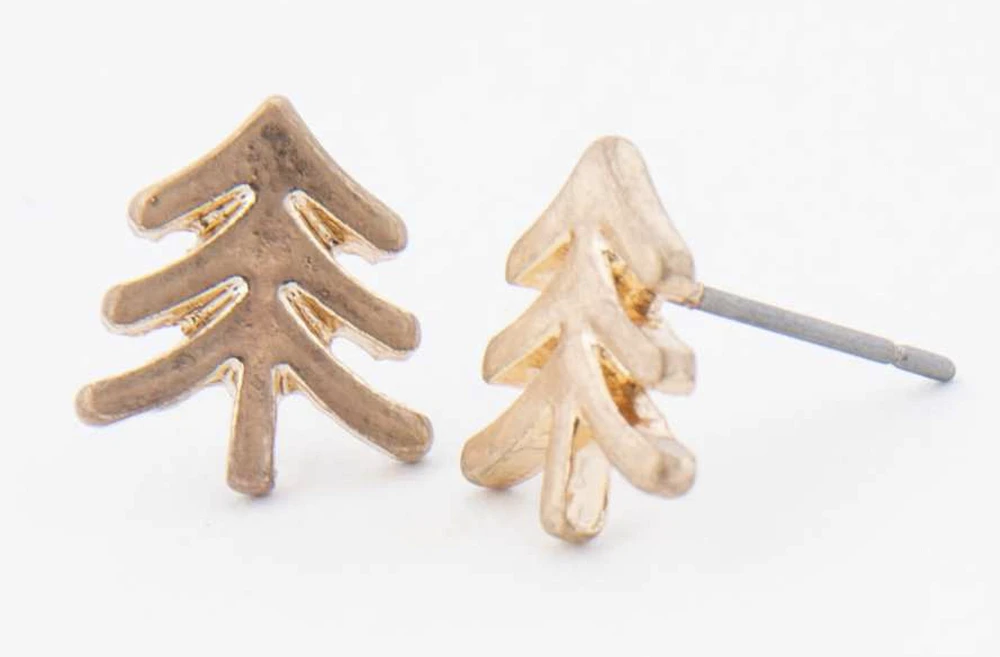 Tree Stud Earrings