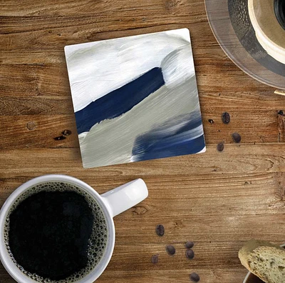 Blue Brushstroke Coaster