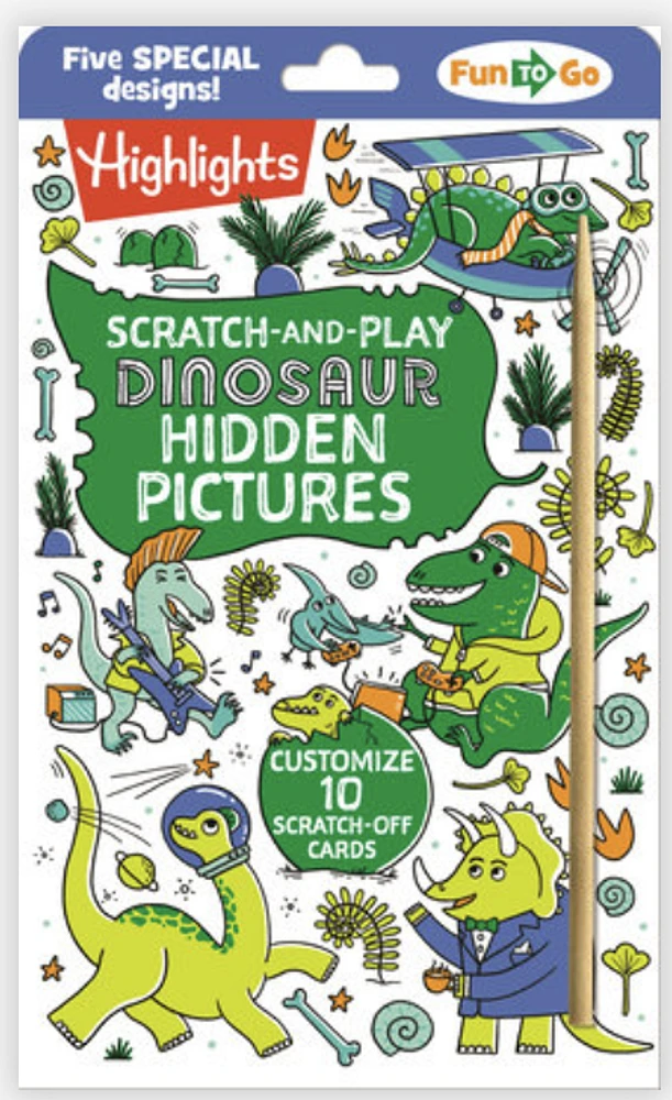Scratch-and-Play Dinosaur Hidden Pictures