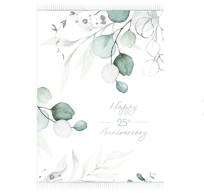 25th Silver Anniversary Card