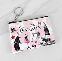 Pink Canada Coin Purse