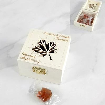 Wood Box with Maple Candy