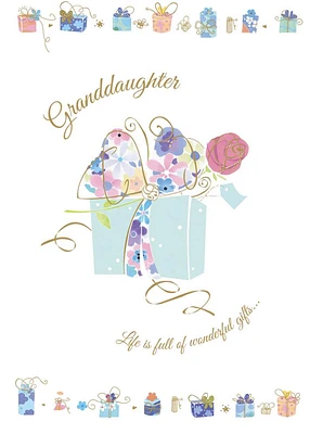 Granddaughter - Wonderful Gifts Birthday Card