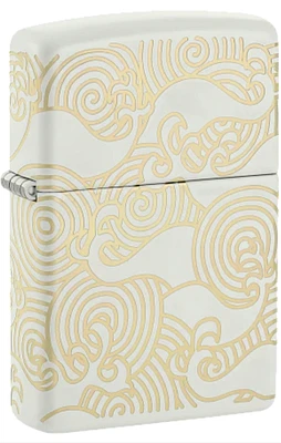 Zippo Waves Design White Matte