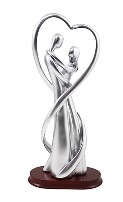 Antique Silver Lover Figurine