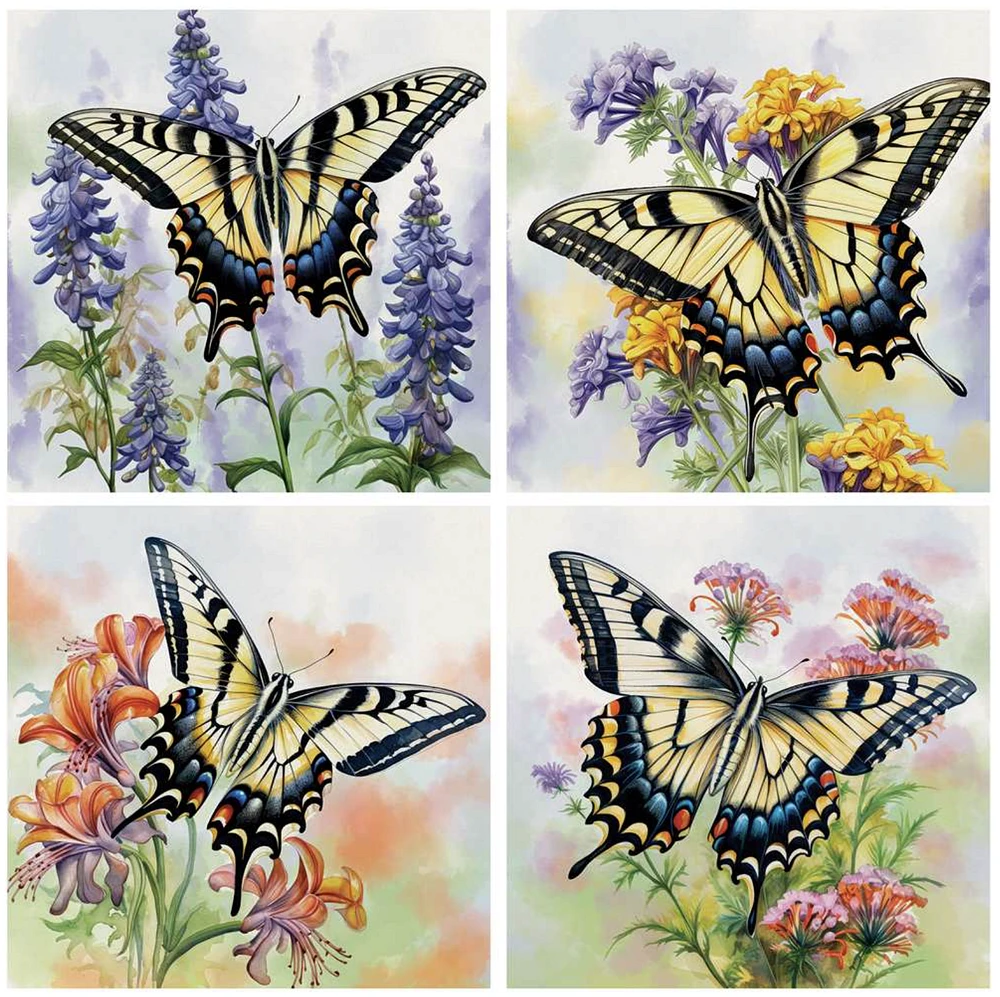 Swallowtail Butterfly Coaster Set