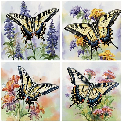 Swallowtail Butterfly Coaster Set