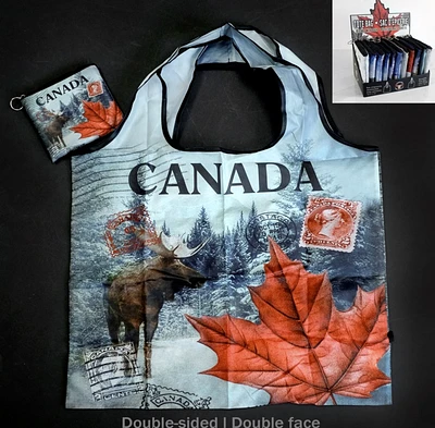 Canada Moose and Leaf Foldable Bag