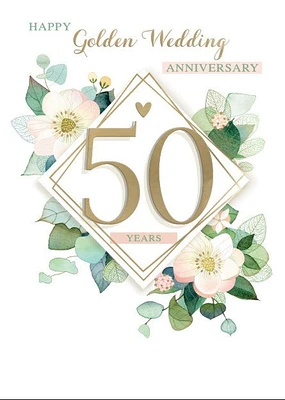Golden Wedding Anniversary Card