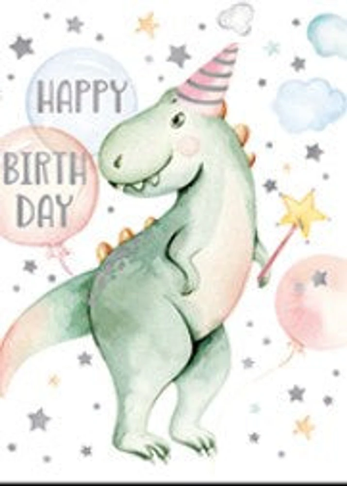 Dinosaur Happy Birthday Mini Card