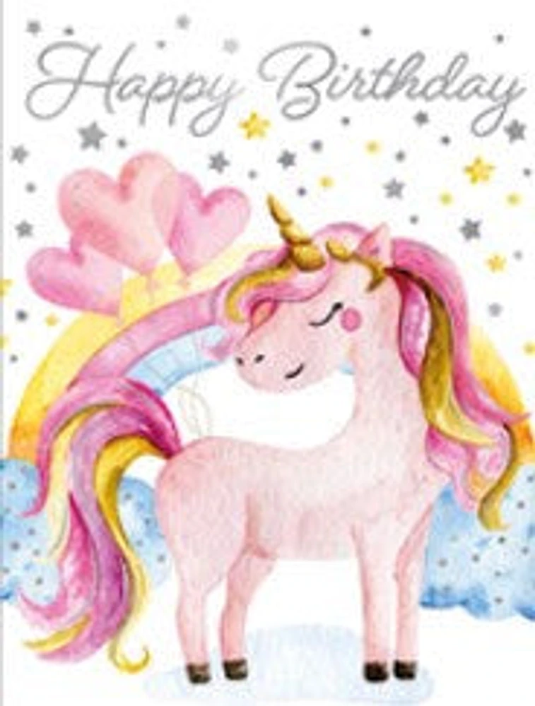 Happy Birthday Unicorn Mini Card