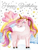 Happy Birthday Unicorn Mini Card