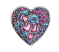 Kaleidoscope Heart Charm