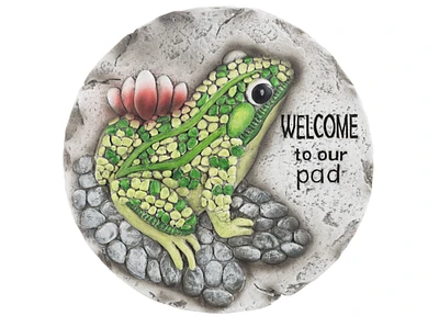 Frog Stepping Stone - Welcome to our pad