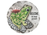 Frog Stepping Stone - Welcome to our pad