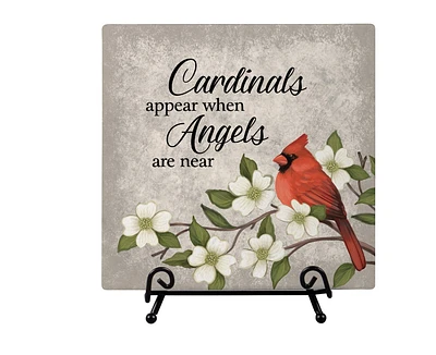 Easel Plaque Cardinals Appear