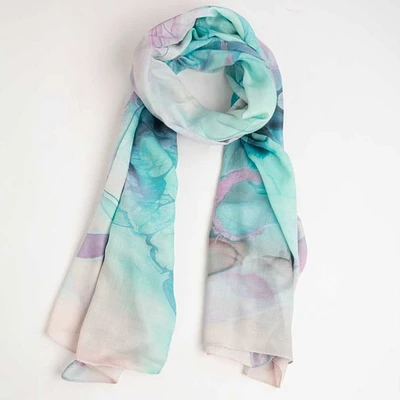 Smoky Sky Blue Scarf