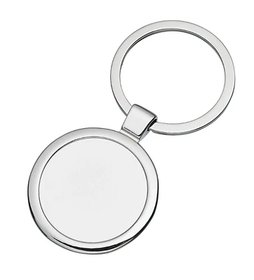 Engravable Circle Keychain