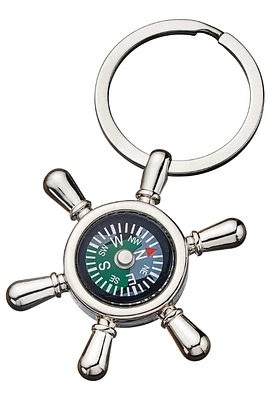 Engravable Compass Keychaina