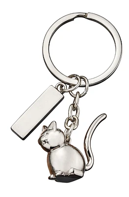 Engravable Cat Keychain