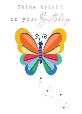 Shine Bright on your Birthday Pop-out Card