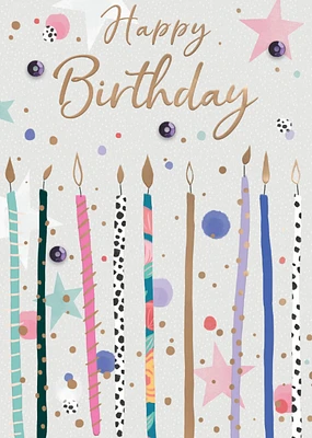 Happy Birthday Candles Card