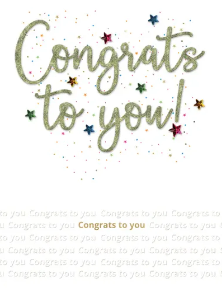 Congrats To You Gigantic Card