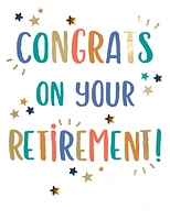 Congrats on your Retirement Gigantic Card