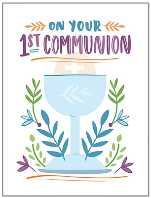 "On Your 1st Communion"  Card