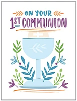 "On Your 1st Communion"  Card