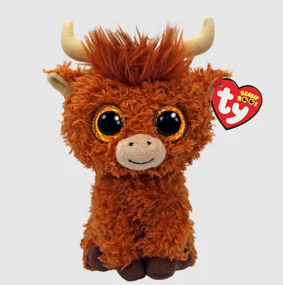 TY Alfie Highland Cow Plush