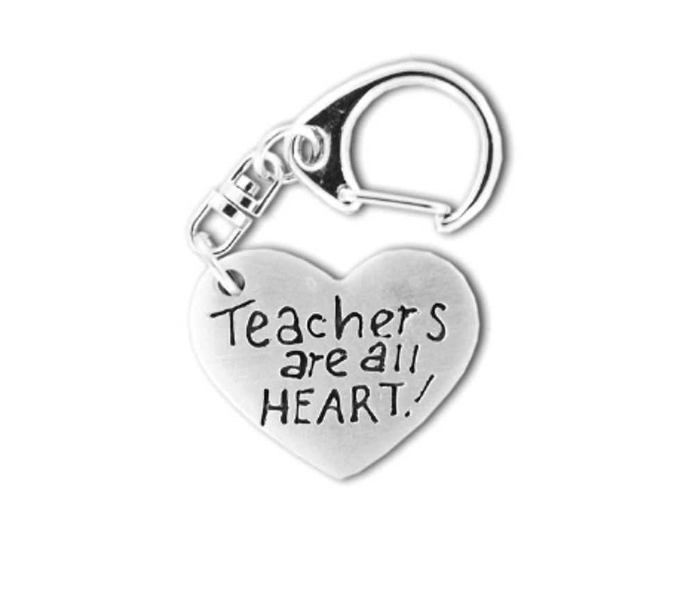 Teachers are all heart Keychain