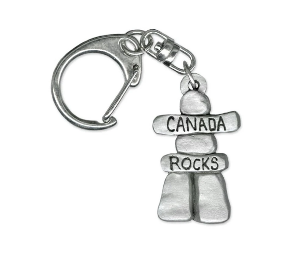 Inukshuk Pewter Canada Keychain