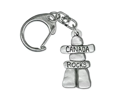 Inukshuk Pewter Canada Keychain