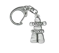 Inukshuk Pewter Canada Keychain