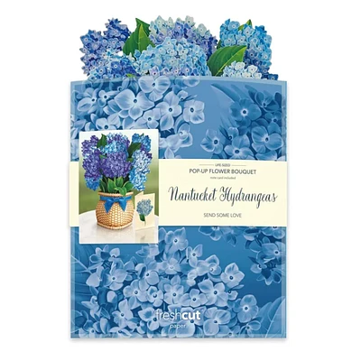 Nantucket Hydrangea Pop-Up Card