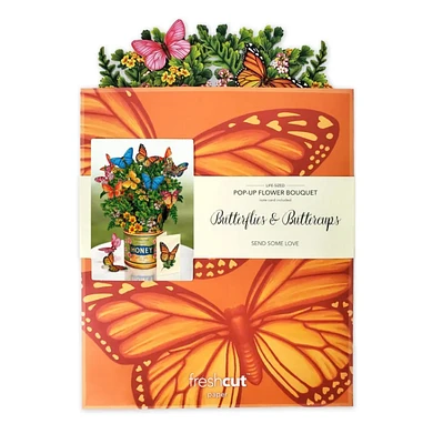 Butterflies and Buttercups Pop-Up Card