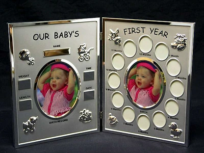Our Baby's  First Year Hinged Frame
