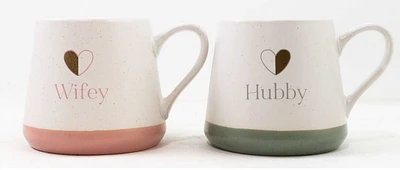 Wifey and Hubby Mug Set