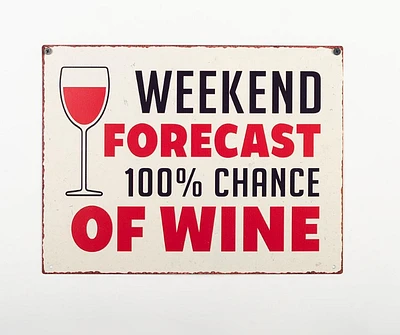 Weekend Forecast Wall Sign