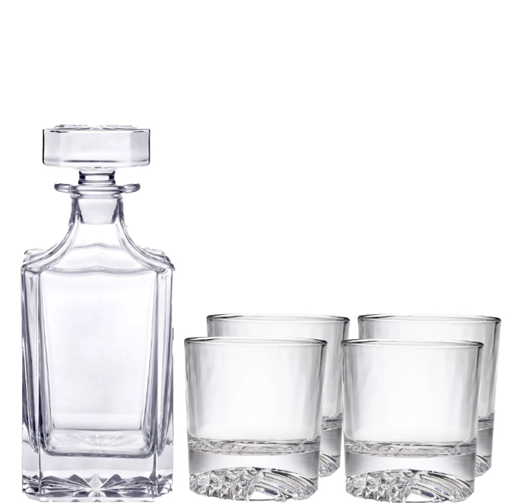 Classic 5pc Whiskey Decanter Set